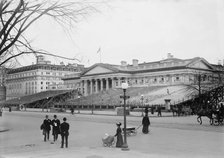 Stand in front of Treasury Bldg., 1913. Creator: Bain News Service.