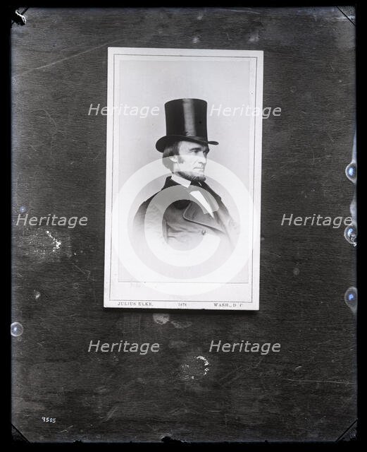 Carte-de-Visite of Fielding Bradford Meek (1817-1876), 1880s. Creator: United States National Museum Photographic Laboratory.