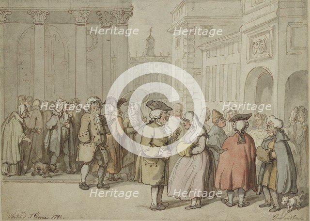 A Group sketched at Rome, 1770-1820. Artist: Thomas Rowlandson.