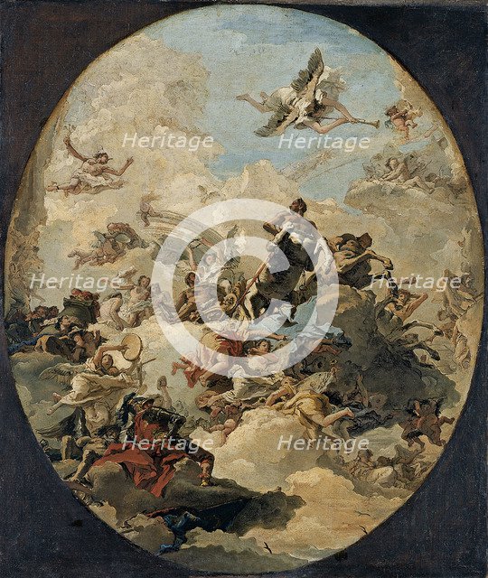 The Apotheosis of Hercules. Artist: Tiepolo, Giandomenico (1727-1804)
