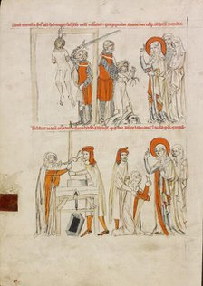 Saint Hedwig Rescuing a Man from Hanging: Saint Hedwig Freeing the Hands of a Woman..., 1353. Creator: Unknown.