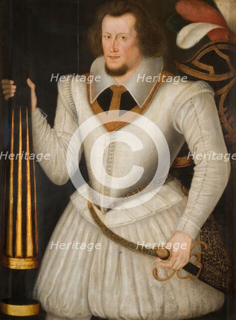 Portrait of Robert Devereux, 2nd Earl of Essex, 1600-1700. Creator: School of Marcus Gheeraerts, the Younger.