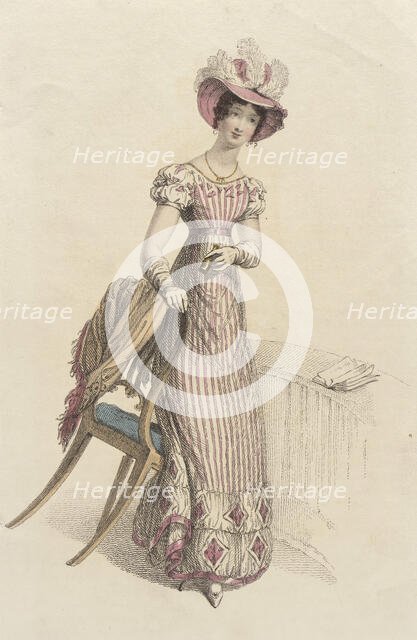 Fashion Plate (Opera Dress), 1824. Creator: Rudolph Ackermann.