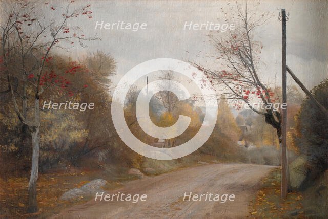 The Road at Mogenstrup, Zealand. Autumn, 1888. Creator: Laurits Andersen Ring.