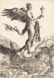 Nemesis (The Great Fortune), c. 1501/1502. Creator: Albrecht Durer.