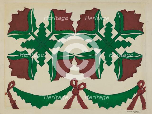 Quilt, 1935/1942. Creator: Cornelius Frazier.