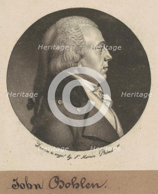 John Bohlen, 1800. Creator: Charles Balthazar Julien Févret de Saint-Mémin.