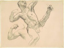 Studies of Achilles for "Chiron and Achilles", 1922-1925. Creator: John Singer Sargent.