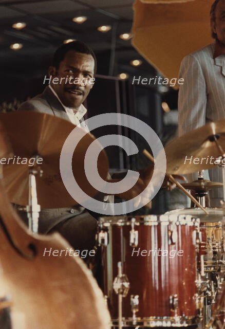 Alvin Queen, Jazz Inn Party, Nordwijk, Netherlands, 1989. Creator: Brian Foskett.