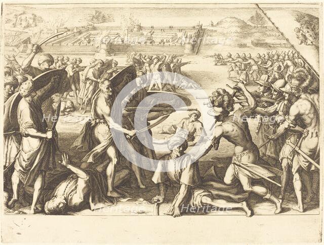 Assault on the Outer Forts of Bone, c. 1614. Creator: Jacques Callot.