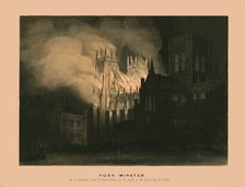 'York Minster', 1840. Creator: W Monkhouse.