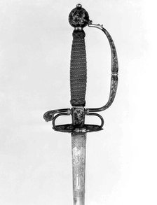 Smallsword Hilt and Blade, hilt, Japanese, possibly Dejima; blade, European, ca. 1730. Creator: Unknown.