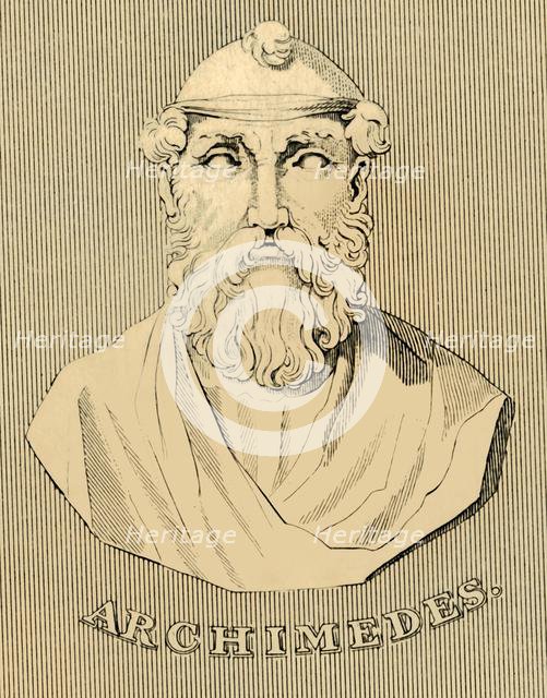 'Archimedes', (c287-212 BC), 1830. Creator: Unknown.