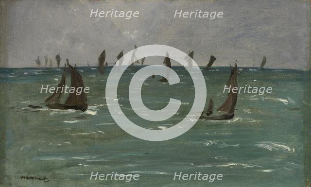 Boats at Berck-sur-Mer, 1873. Creator: Edouard Manet (French, 1832-1883).