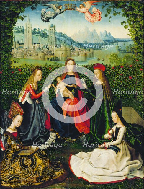 Virgin of the Rose Garden, between 1475 and 1480. Creator: Master of the Legend of St. Lucy.
