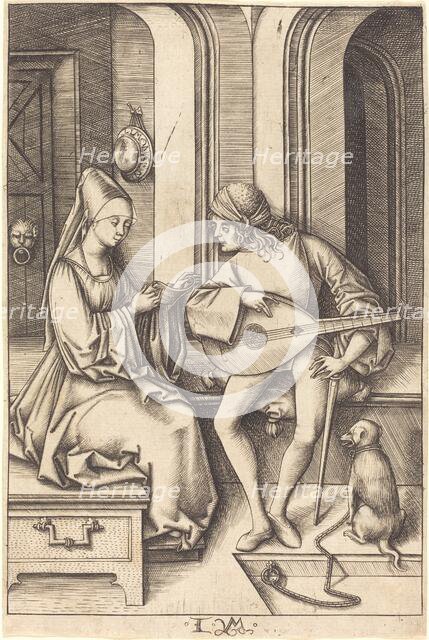 The Lute Player and the Singer, c. 1495/1503. Creator: Israhel van Meckenem.