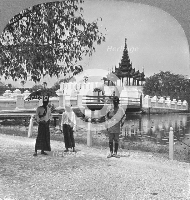 Main entrance to Fort Dufferin and the Royal Palace, Mandalay, Burma, 1908. Artist: Stereo Travel Co