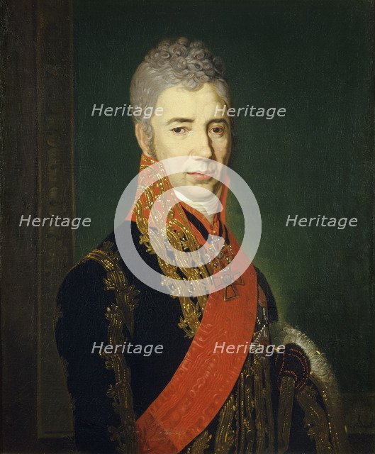 Portrait of the Crown Equerry Sergey Ilyich Mukhanov (1762-1842). Artist: Borovikovsky, Vladimir Lukich (1757-1825)