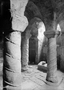 Crypt of St Wystan's church, Repton, Derbyshire. Artist: Unknown