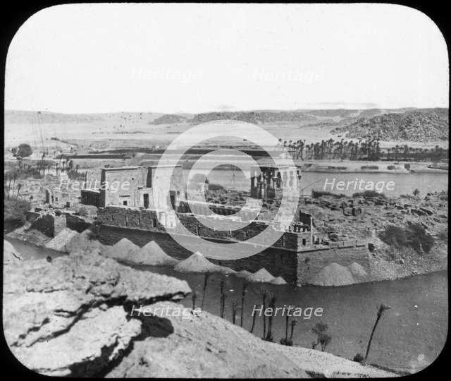 General view of ruins, Philae, Egypt, c1890.  Artist: Newton & Co