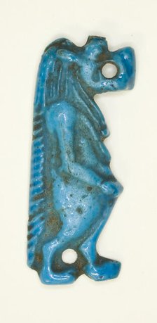 Amulet of the Goddess Tawaret (Thoeris), Egypt, New Kingdom, Dynasty 18 (about 1550-1295 BCE). Creator: Unknown.