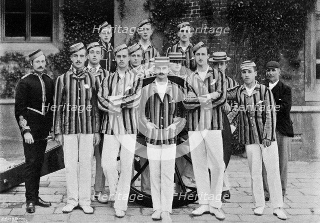 The Royal Military Academy cricket team, 1895 (1896).Artist: Hudson & Kearns