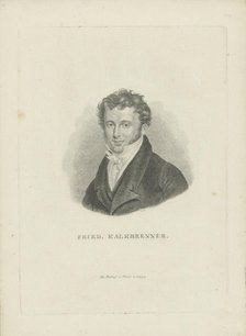 Portrait of the composer Friedrich Kalkbrenner (1785-1849), ca 1821. Creator: Riedel, Carl Traugott (1769-c. 1832).