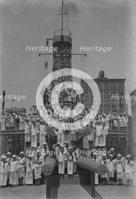 Junior Naval Scouts on U.S.S. Recruit, 30 May 1917. Creator: Bain News Service.