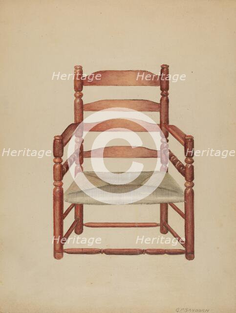 Chair, 1935/1942. Creator: Gordon Sanborn.
