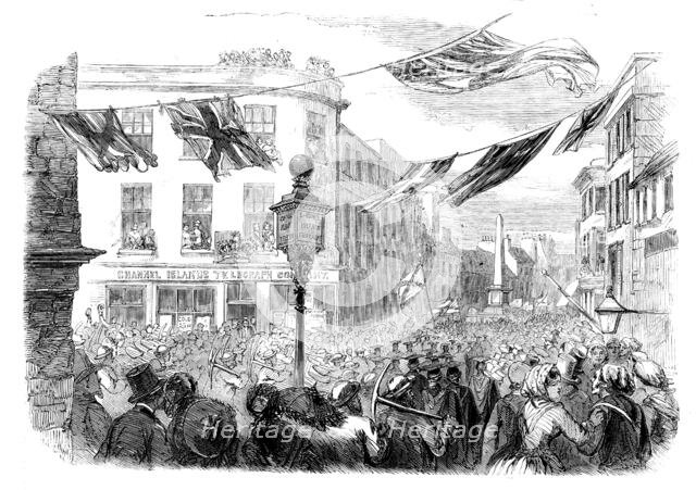 Celebration at Jersey of the Opening of the Channel Islands Telegraph, 1858. Creator: Unknown.