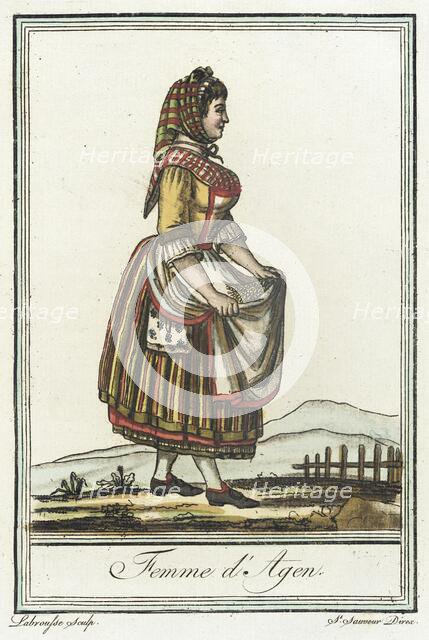 Costumes de Différent Pays, 'Femme d'Agen', c1797. Creator: Jacques Grasset de Saint-Sauveur.