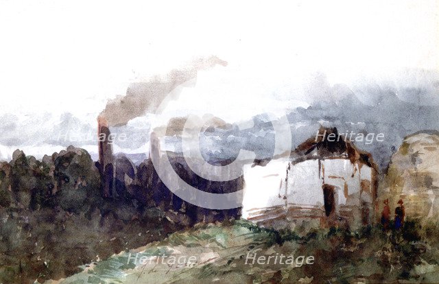 'Through the Industrial Landscape', 1850-1855. Artist: Edmond De Concourt