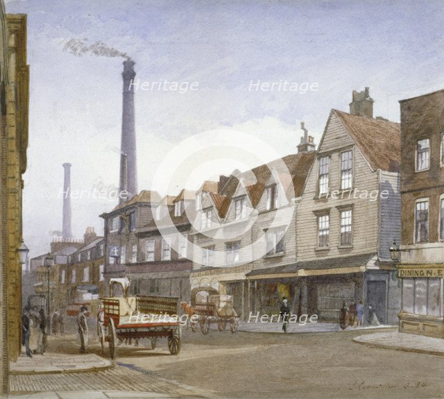 View of Mint Street, Southwark, London, 1884. Artist: John Crowther