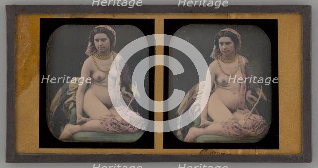 Untitled (Portrait of a Nude Woman), 1855. Creator: Unknown.