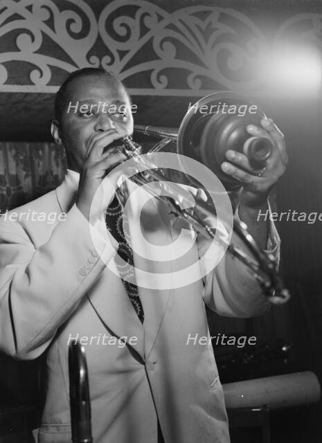 Portrait of Wilbur De Paris, Aquarium, New York, N.Y., ca. Nov. 1946. Creator: William Paul Gottlieb.