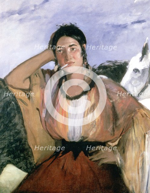 'Gypsy with cigarette', 1862. Artist: Edouard Manet