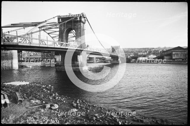 Old Scotswood Bridge, Gateshead, Tyne & Wear, c1955-c1967. Creator: Ursula Clark.