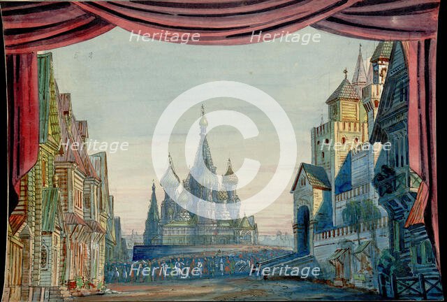 Opera premiere at Teatro alla Scala in Milan , 19th century. Creator: Anonymous ().