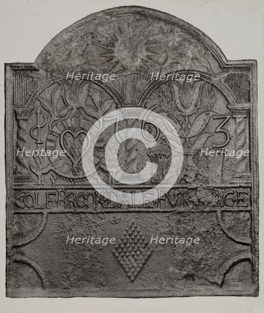 Stove Plate, 1935/1942. Creator: Charles Von Urban.