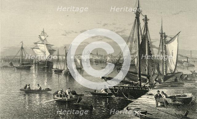 'City of Boston, (from South Boston)', 1874.  Creator: Edward Paxman Brandard.