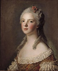 Portrait de Marie-Adélaïde de France, fille de Louis XV, dite Madame Adélaïde, c1750. Creator: Jean-Marc Nattier.