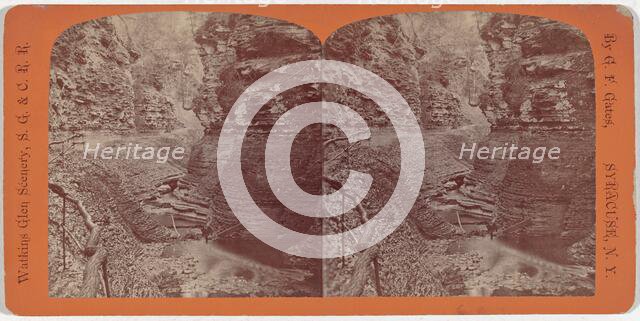 Watkins Glen Scenery, Spiral Gorge, c. 1860. Creator: George F. Gates.