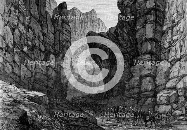 The War in Afghanistan: entrance to the Jugdulluk Pass, 1880. Creator: Unknown.