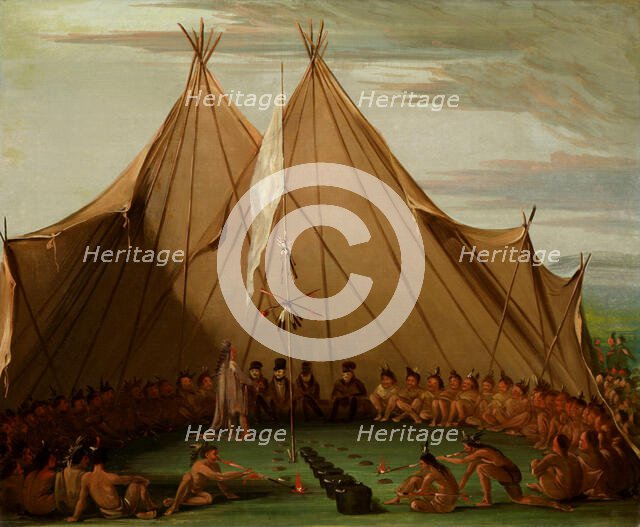 Sioux Dog Feast, 1832-1837. Creator: George Catlin.