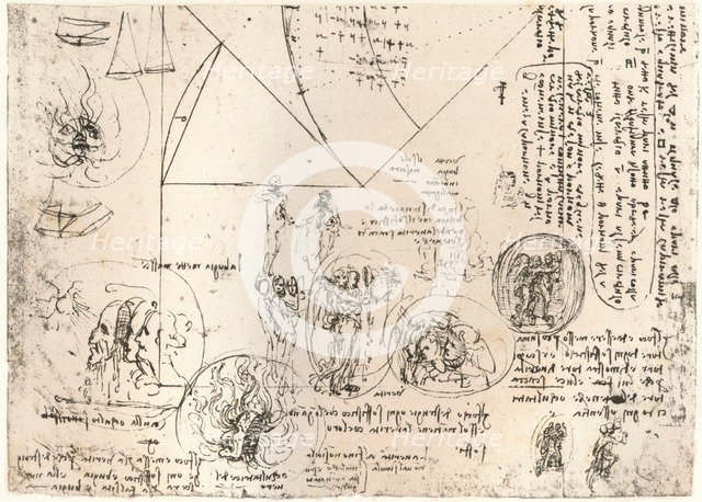 Studies of emblems, c1472-c1519 (1883). Artist: Leonardo da Vinci.