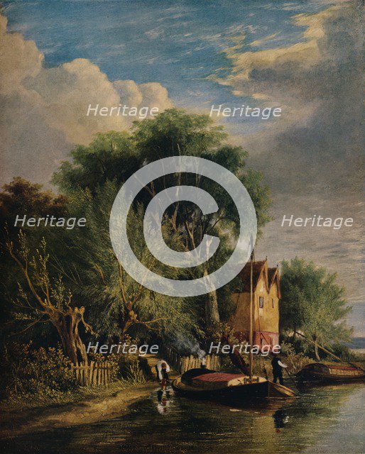 'On the Yare', c1828, (1938). Artist: George Vincent.
