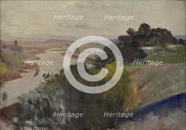 Landscape at the Vistula, between 1903-1907. Creator: Jacek Malczewski.