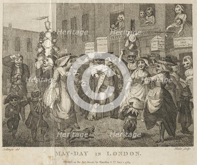 May-Day in London, 1784. Creator: William Blake (British, 1757-1827).