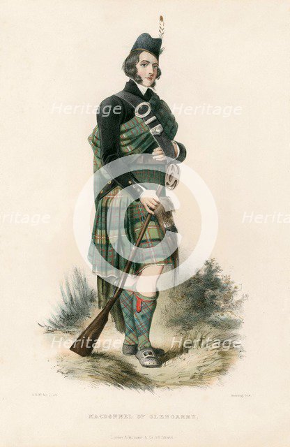 Macdonnel of Glengarry, from The Clans of the Scottish Highlands, pub. 1845 (colour lithograph)