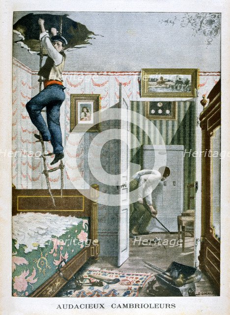 Audacious burglars, 1901. Artist: Unknown